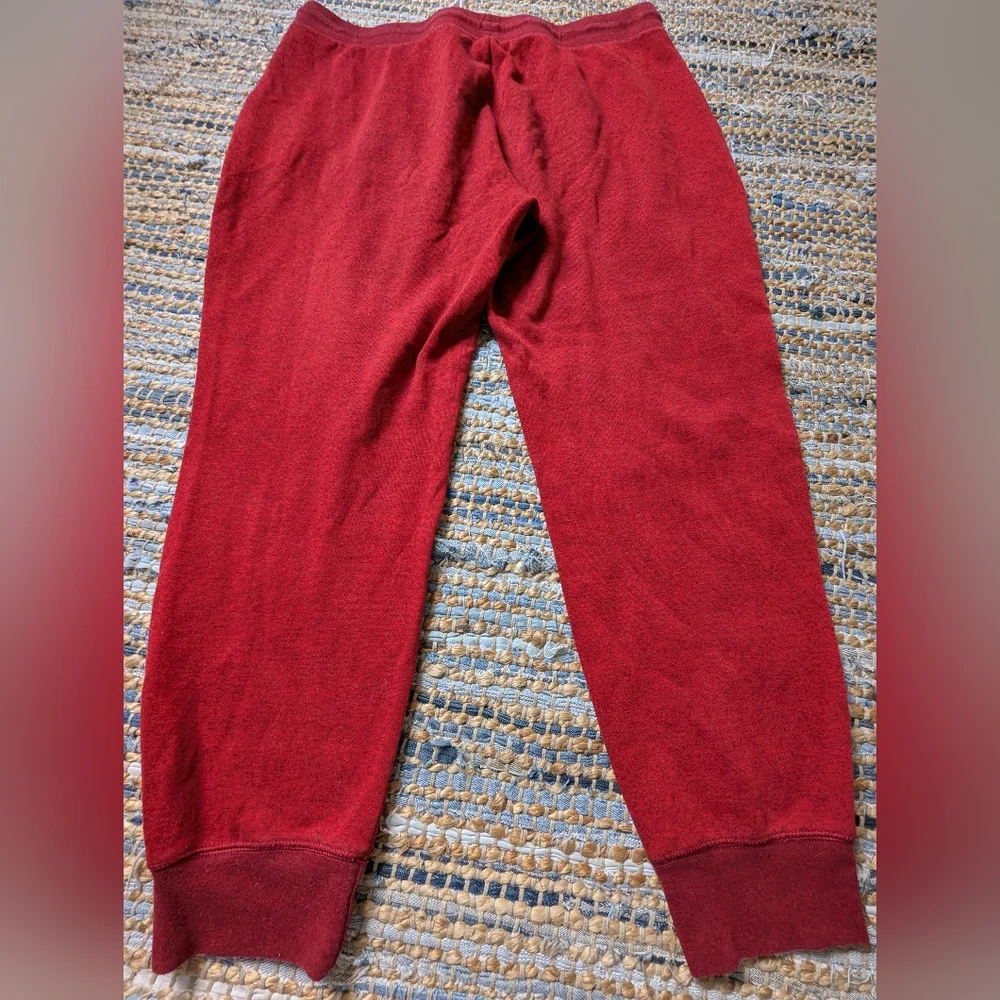 Express Red Heather Jogger Sweatpants L 17/36 Drawstring Lounge Casual Athleisur